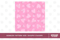 St Valentine's Day Hearts Cupid Love Seamless Pattern PNG Product Image 2