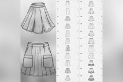 100 Procreate Skirts Stamp Brushes Product Image 8