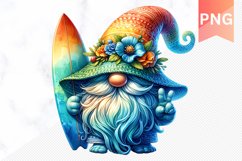 Summer Gnome Sublimation - Clipart PNG Bundle Product Image 8