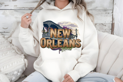 New Orleans PNG, French Quarter Louisiana Sublimation Design Product Image 7
