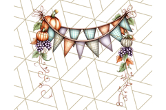 Fall Market Stall Clipart PNG, Rustic Autumn Clip Art Product Image 3