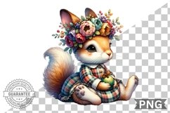 Floral Nursery Animal Sublimation Clipart Bundle Product Image 8