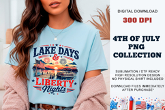 Lake Days &amp; Liberty Nights PNG | Sublimation DTF Product Image 7