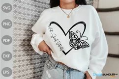 Anti-Social Butterfly SVG | Funny Sarcastic SVG Design Product Image 1