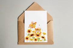 Summer Gnome Butterflies with Sunflowers png,Gnomes honey Product Image 4