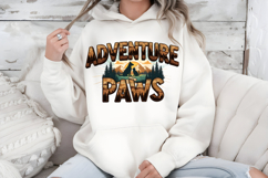 Adventure Paws PNG, Vintage Dog &amp; Cat Hiking Sublimation Product Image 7