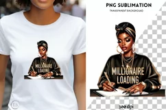 Melanin Millionaire, Girl Boss Planner Icon, Inspirational Product Image 1
