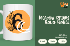 Meadow Rituals Boho Floral Monogram Product Image 1