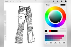 100 Procreate Pants Stamp Brushes Product Image 8