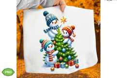 Cute Christmas Snowman PNG, Funny Christmas Snowman PNG Product Image 2