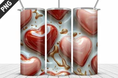 Valentines Love Skinny Tumbler PNG Wrap| Valentines Tumbler Product Image 4