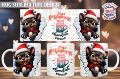 Christmas Mug Wrap Sublimation Funny Quote 3D Wall Animal Product Image 1