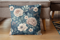 Ink Toile Digital Paper Pack, Vintage Floral Toile, Gingham Product Image 7