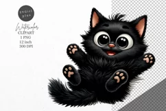 Cat Clipart, Funny kitten clipart, Cat clipart Product Image 1