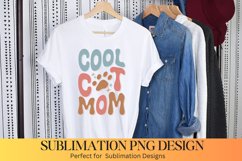 Cool Cat Mom Sublimation | Cat Sublimation Product Image 1