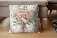 Pink Coquette Shabby Chic Seamless Patterns, Vintage Rose Product Image 7