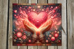 Valentine vintage | Skinny Tumbler Sublimation Design Product Image 3