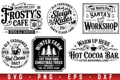 Farmhouse Christmas Sign Svg Bundle, Vintage Christmas Svg Product Image 7