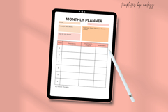 Teacher Monthly Planner | Editable Canva Teacher Planner Product Image 4