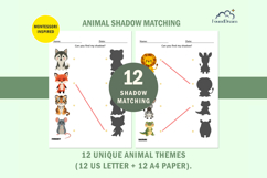 12 Animal Shadow Matching Activity Pages for Toddlers Product Image 7