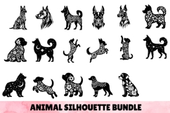 449 Animal Silhouette Stencil Bundle SVG, Celtic, Floral Product Image 7