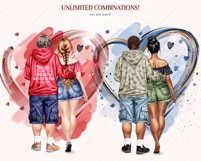 Curvy Couple Clipart Portrait Creator Product Image 5