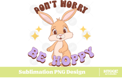 Easter Bunny Sublimation DTF Chick Farm Hip Hop Spring Joy Product Image 1