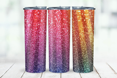 Abstract Neon Digital Paper Bundle, Rainbow Glitter Product Image 7