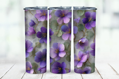 12 Purple Floral Digital Paper Product Image 7