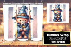 VIVID 20oz Tumbler PNG Template , Teddy Bear Product Image 1