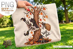 Well Shit Witch PNG, Funny Halloween DTF Product Image 3