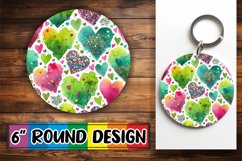 Enchanted Circle Keychain Magic PNG, Heart Product Image 1