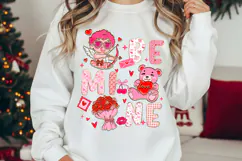 Be Mine Png, Leopard Valentine's Day Png, Coquette Bow Png Product Image 3