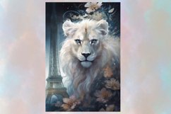 Majestic watercolor Lion Wall Art ,Jpg 12x18 inch Product Image 3