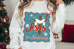 Jesus Is The Reason For The Season PNG Coquette Christian Product Image 1