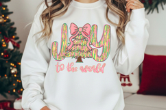 Joy To The World Png, Coquette Jesus Christmas Png Product Image 2