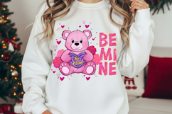 Preppy Be Mine Teddy Bear PNG, Preppy Bear Cute Teddy Bear Product Image 1
