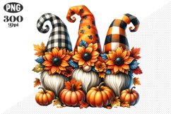 Halloween Gnomes Sublimation - Clipart PNG Design Product Image 1