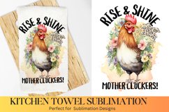 Rise &amp; Shine, Farmhouse Kitchen Towel, Kitchen Towel Product Image 1