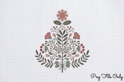 Scandinavian Folk Art Christmas Clipart PNG Product Image 1