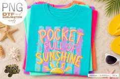 Pocket Full of Sunshine png for Girly Summer Shirts DTF Product Image 2