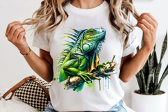 Iguana PNG, Tropical Reptile Sublimation Product Image 6