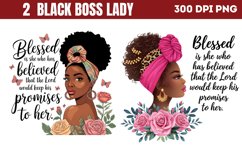 Black woman Sublimation PNG Product Image 1