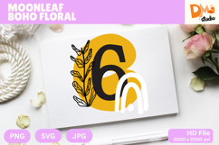 Moonleaf Boho Floral Monogram Product Image 1