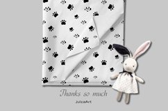 Black animal seamless pattern, Animal face digital paper Product Image 7