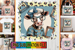 RADIANT TSHIRT Art Ideas, Cute Cow Product Image 1