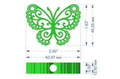 Butterfly Straw Topper STL File for 3D Printing. Product Image 7