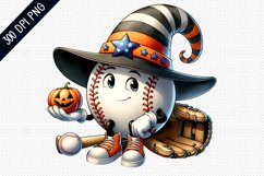 Halloween Baseball Sublimation - Clipart PNG Design Product Image 1