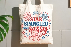 Star Spangled And Sassy Svg, 4th Of July Svg, Patriotic Svg. Product Image 8