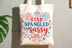 Star Spangled And Sassy Svg, 4th Of July Svg, Patriotic Svg. Product Image 8
